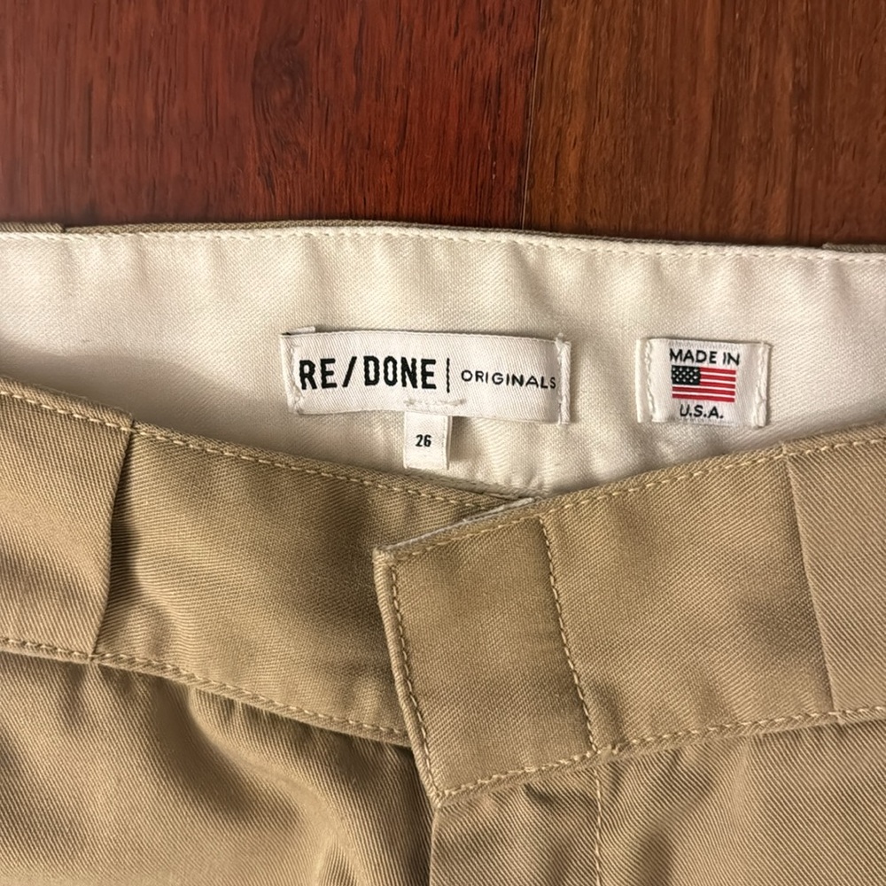 RE/DONE IDGAF Trouser in Khaki - Picture 4 of 7